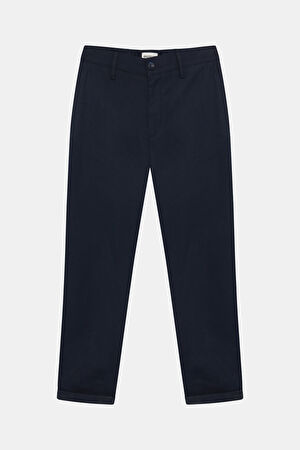 Lacivert Boru Paça Pantolon