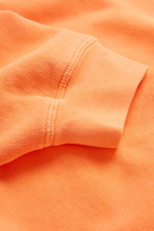 Turuncu Bisiklet Yaka Sweatshirt_8