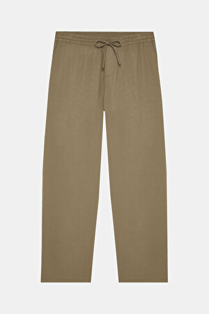 Bej Boru Paça Pantolon