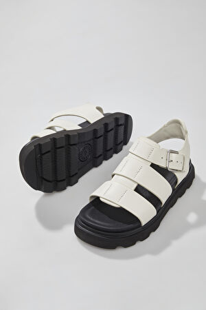 W Capitelle Strap Ekru Kadın Sandalet_10