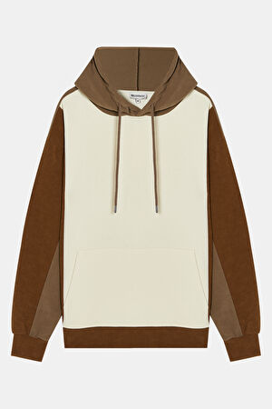Ekru Kapüşonlu Sweatshirt_3