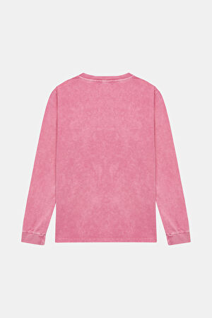 Pembe Bisiklet Yaka T-Shirt_2