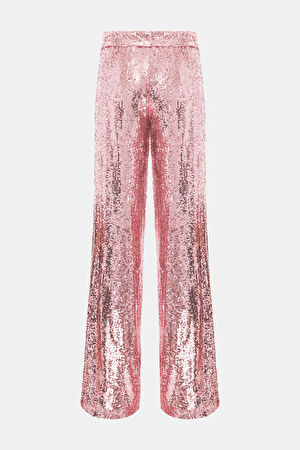 Pembe Bol Paça Pantolon_2
