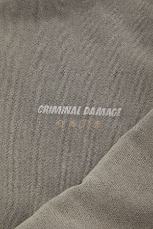 Gri Relax Kalıp Kapüşonlu Sweatshirt_4