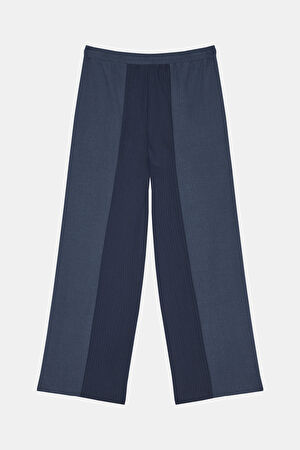Lacivert Boru Paça Pantolon_2