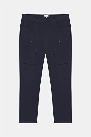 Lacivert Boru Paça Pantolon