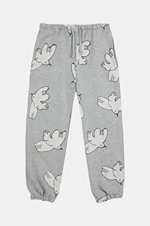 Açık Gri Dar Paça Spor Pantolon