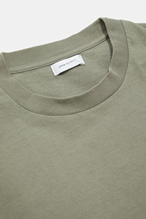 Relax Kalıp Açık Yeşil Bisiklet Yaka T-Shirt_3