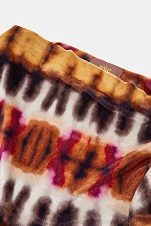 Çok Renkli Batik Midi Elbise_3