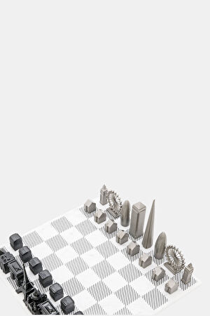 Stainless Steel London vs Paris Satranç