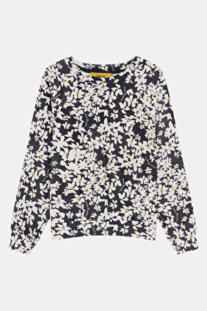 Lacivert Comfort Kapüşonlu Sweatshirt