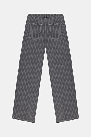 Gri Bol Paça Pantolon_2