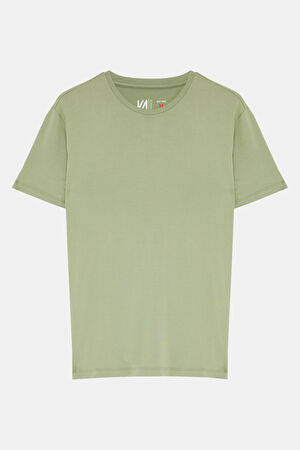 Yeşil Bisiklet Yaka T-Shirt