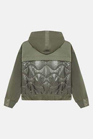 Haki Kapuşonlu Sweatshirt_2