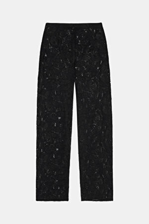 Siyah Boru Paça Pantolon_2