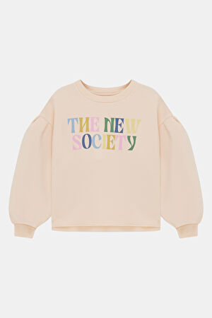 Boreal Bej Relax Kalıp Bisiklet Yaka Sweatshirt
