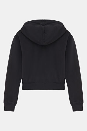 Siyah Kapüşonlu Sweatshirt_2