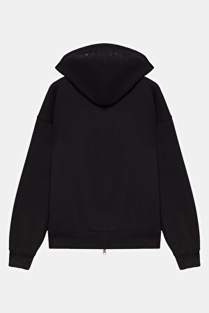 Siyah Kapüşonlu Sweatshirt_2