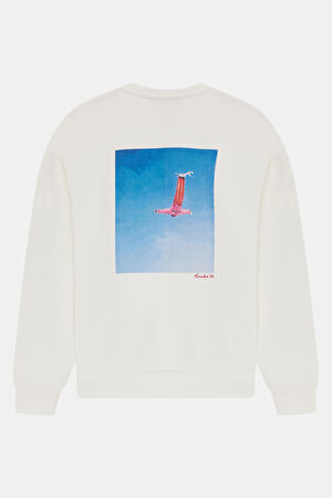 Ekru Bisiklet Yaka Sweatshirt_2