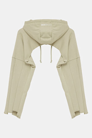Bej Kapüşonlu Sweatshirt_2