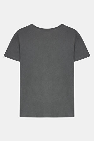 Antrasit Bisiklet Yaka T-Shirt_2