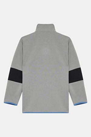 Gri Dik Yaka Sweatshirt_2