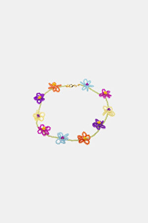 Wildflower Bouqet Çok Renkli Boncuk Kolye