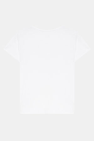 Beyaz V Yaka T-Shirt_2