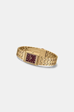 Virgil Gold Metal Mesh Bracelet Kol Saati_2