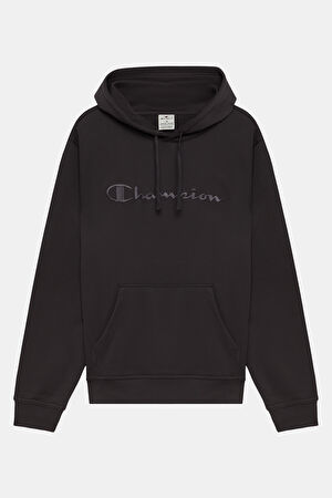 Antrasit Relax Kalıp Kapüşonlu Sweatshirt