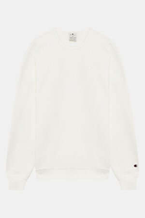 Krem Relax Kalıp Bisiklet Yaka Sweatshirt