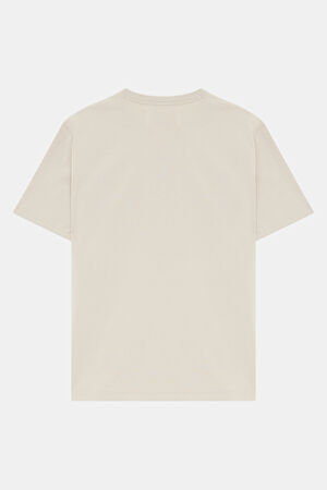 Oversize Krem Bisiklet Yaka T-Shirt_2