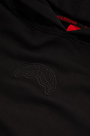Siyah Relax Kalıp Kapüşonlu Sweatshirt_3