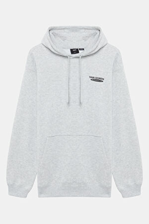 Açık Gri Relax Kalıp Kapuşonlu Sweatshirt