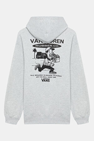 Açık Gri Relax Kalıp Kapuşonlu Sweatshirt_2