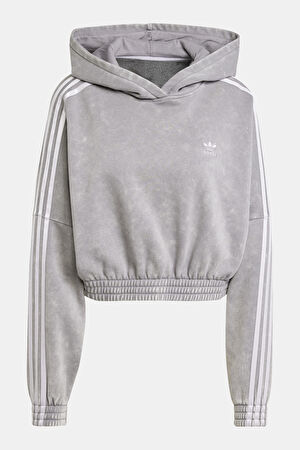 Gri Melanj Relax Kalıp Sweatshirt