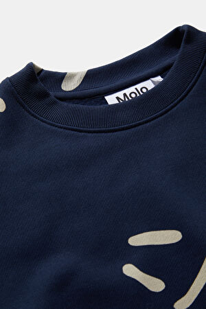 Lacivert Bisiklet Yaka Sweatshirt_3