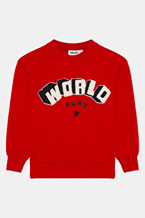 Çok Renkli Bisiklet Yaka Sweatshirt