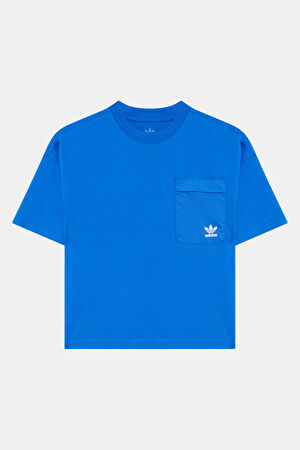 Relax Kalıp Mavi O Yaka T-Shirt