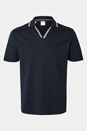 Lacivert Polo Yaka T-Shirt