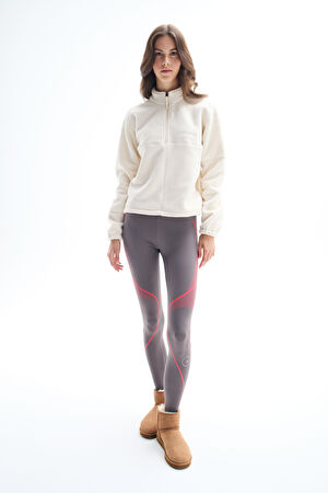 Relax Kalıp Krem Balıkçı Yaka Sweatshirt