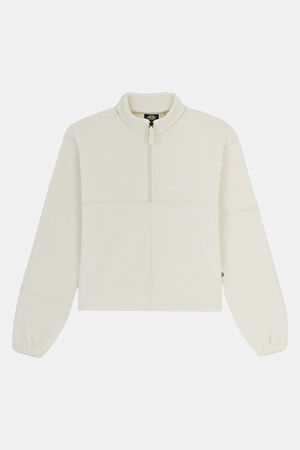 Relax Kalıp Haki Balıkçı Yaka Sweatshirt