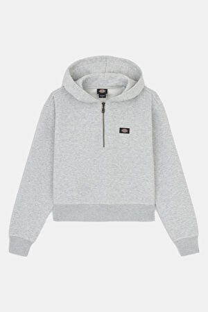 Açık Gri Kapüşonlu Sweatshirt