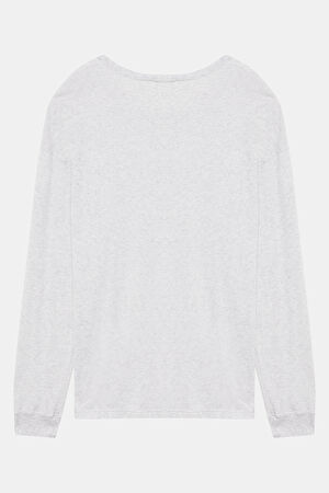 Gri Bisiklet Yaka T-Shirt_2