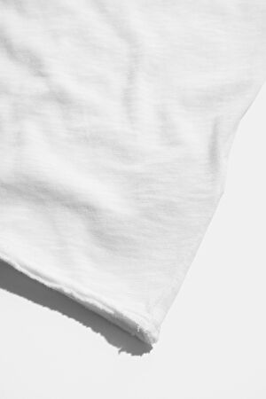 Relax Kalıp Beyaz Bisiklet Yaka T-Shirt_4