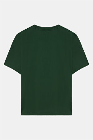 Oversize Haki Bisiklet Yaka T-Shirt_2
