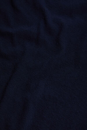 Oversize Lacivert Bisiklet Yaka T-Shirt_4