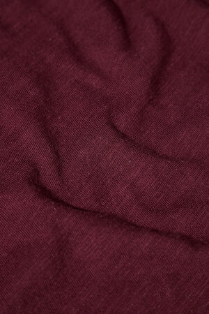 Bordo Bisiklet Yaka T-Shirt_4