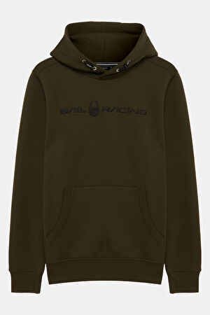 Haki Kapuşonlu Sweatshirt
