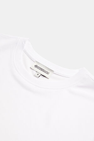 Beyaz Dik Yaka T-Shirt_3